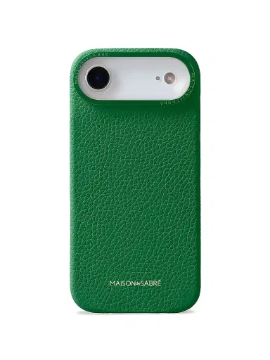 MAISON de SABRÉ Leather Phone Case (iPhone 17 Air) - Emerald Green | Thumbnail 1 MAISON de SABRÉ Leather Phone Case (iPhone 17 Air) - Emerald Green | Thumbnail 1