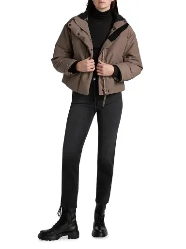 Canada Goose Women's Grandview Crop Jacket - Taupe Grey Gris Taupe | Thumbnail 2 Canada Goose Women's Grandview Crop Jacket - Taupe Grey Gris Taupe | Thumbnail 2