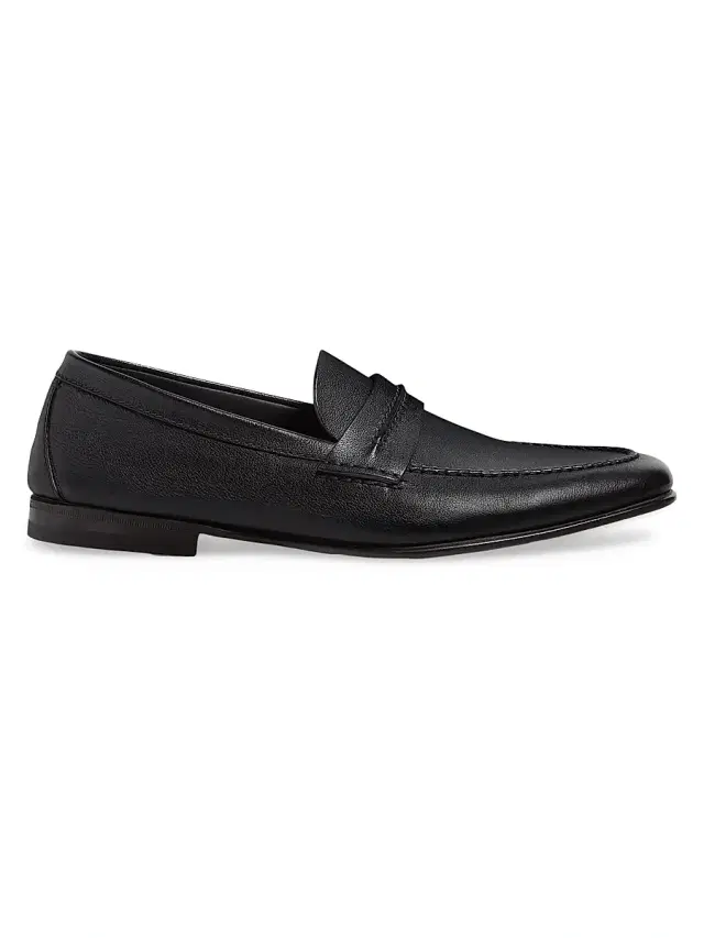 Men's Natural Grain Leather Mocassin Loafer Men's Natural Grain Leather Mocassin Loafer