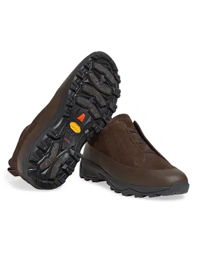 ZEGNA Men's Suede Triple Stitch Monte Sneakers - Dark Brown | Thumbnail 4 ZEGNA Men's Suede Triple Stitch Monte Sneakers - Dark Brown | Thumbnail 4