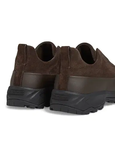 ZEGNA Men's Suede Triple Stitch Monte Sneakers - Dark Brown | Thumbnail 5 ZEGNA Men's Suede Triple Stitch Monte Sneakers - Dark Brown | Thumbnail 5