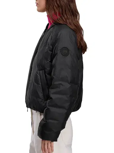 Canada Goose Women's Elba Puffer Bomber Jacket - Black Noir | Thumbnail 4 Canada Goose Women's Elba Puffer Bomber Jacket - Black Noir | Thumbnail 4