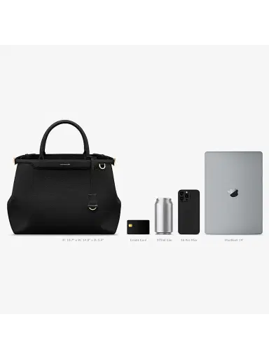 MAISON de SABRÉ Women's The Palais Top Handle Bag - Black Caviar | Thumbnail 1 MAISON de SABRÉ Women's The Palais Top Handle Bag - Black Caviar | Thumbnail 1