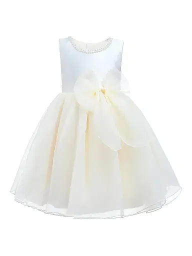 Tulleen Baby Girl's & Little Girl's Felice Dress - Champagne | Thumbnail 1 Tulleen Baby Girl's & Little Girl's Felice Dress - Champagne | Thumbnail 1