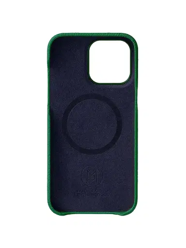 Maison de Sabre Leather Phone Case (iPhone 14 Pro) - Emerald Green | Thumbnail 2 Maison de Sabre Leather Phone Case (iPhone 14 Pro) - Emerald Green | Thumbnail 2