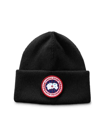 Canada Goose Men's Arctic Disc Wool Beanie | Thumbnail 1 Canada Goose Men's Arctic Disc Wool Beanie | Thumbnail 1