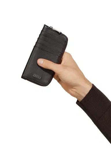 Zegna Men's Secondskin Wallet - Dark Brown | Thumbnail 4 Zegna Men's Secondskin Wallet - Dark Brown | Thumbnail 4