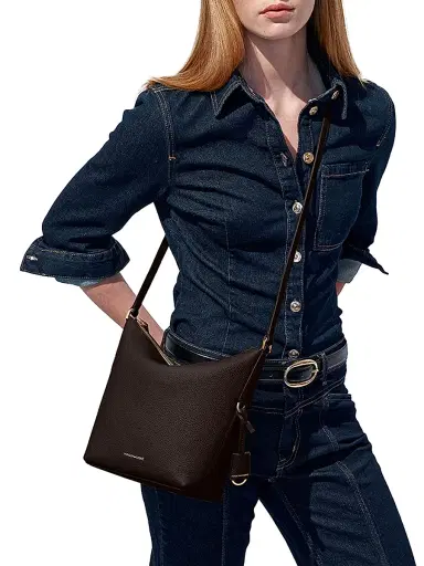 MAISON de SABRÉ Women's The Zipped Crossbody Bag - Espresso Brown | Thumbnail 2 MAISON de SABRÉ Women's The Zipped Crossbody Bag - Espresso Brown | Thumbnail 2