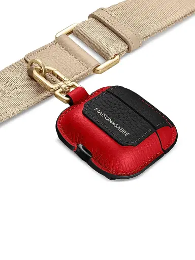 MAISON de SABRÉ Women's The AirPods 4 Case Charm - Rouge Noir | Thumbnail 2 MAISON de SABRÉ Women's The AirPods 4 Case Charm - Rouge Noir | Thumbnail 2