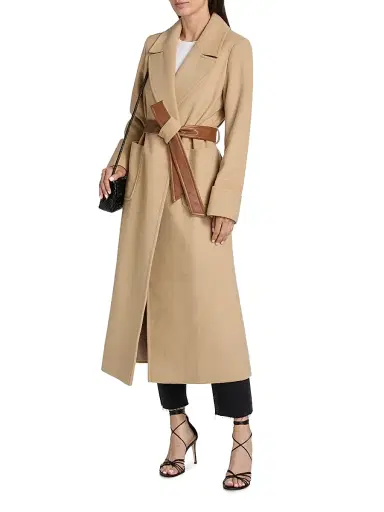 Mercer Collective Women's Belted Wool-Blend Coat - Camel | Thumbnail 3 Mercer Collective Women's Belted Wool-Blend Coat - Camel | Thumbnail 3