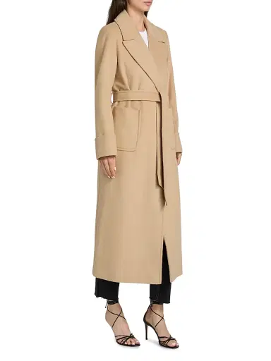 Mercer Collective Women's Belted Wool-Blend Coat - Camel | Thumbnail 4 Mercer Collective Women's Belted Wool-Blend Coat - Camel | Thumbnail 4