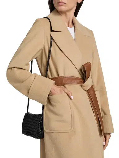 Mercer Collective Women's Belted Wool-Blend Coat - Camel | Thumbnail 6 Mercer Collective Women's Belted Wool-Blend Coat - Camel | Thumbnail 6