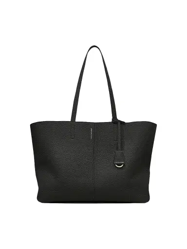 MAISON de SABRÉ Women's Leather Zipped Soft Tote Bag - Black Caviar | Thumbnail 1 MAISON de SABRÉ Women's Leather Zipped Soft Tote Bag - Black Caviar | Thumbnail 1