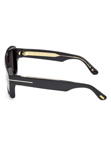 TOM FORD Men's ICON 56MM Navigator Sunglasses - Black | Thumbnail 2 TOM FORD Men's ICON 56MM Navigator Sunglasses - Black | Thumbnail 2