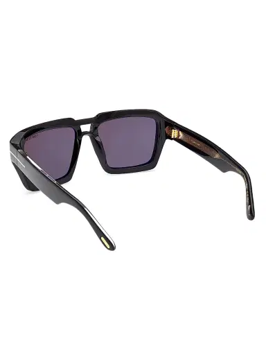 TOM FORD Men's ICON 56MM Navigator Sunglasses - Black | Thumbnail 3 TOM FORD Men's ICON 56MM Navigator Sunglasses - Black | Thumbnail 3