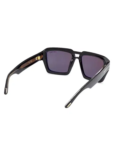 TOM FORD Men's ICON 56MM Navigator Sunglasses - Black | Thumbnail 5 TOM FORD Men's ICON 56MM Navigator Sunglasses - Black | Thumbnail 5