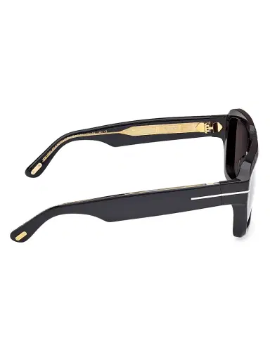 TOM FORD Men's ICON 56MM Navigator Sunglasses - Black | Thumbnail 6 TOM FORD Men's ICON 56MM Navigator Sunglasses - Black | Thumbnail 6