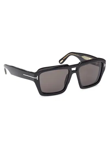 TOM FORD Men's ICON 56MM Navigator Sunglasses - Black | Thumbnail 7 TOM FORD Men's ICON 56MM Navigator Sunglasses - Black | Thumbnail 7