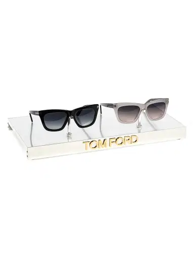 TOM FORD Men's ICON 56MM Navigator Sunglasses - Black | Thumbnail 8 TOM FORD Men's ICON 56MM Navigator Sunglasses - Black | Thumbnail 8