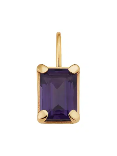 Oradina Women's 14k Date Me Birthstone Pendant Charm - Amethyst February | Thumbnail 1 Oradina Women's 14k Date Me Birthstone Pendant Charm - Amethyst February | Thumbnail 1