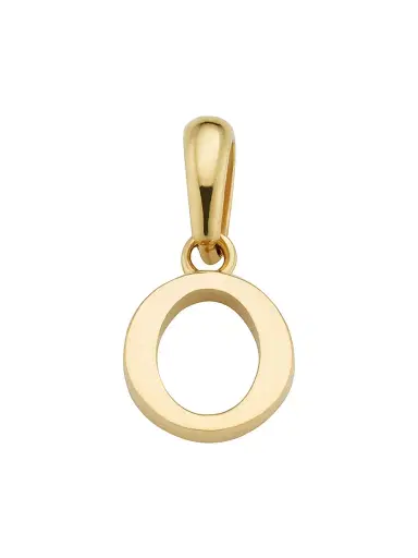 Oradina Women's 14K Yellow Gold My Letter Initial Pendant Charm - Letter O Gold | Thumbnail 1 Oradina Women's 14K Yellow Gold My Letter Initial Pendant Charm - Letter O Gold | Thumbnail 1