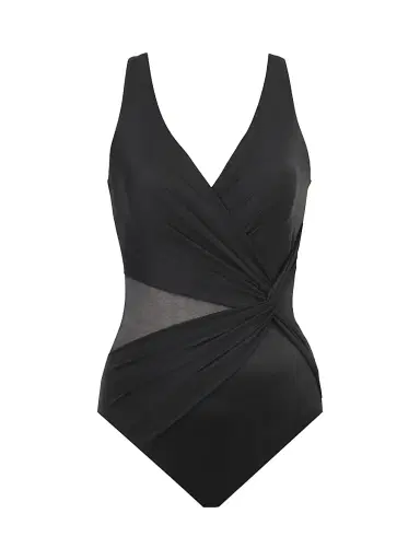 Miraclesuit Swim Women's Illusion Circe V-Neck One-Piece Swimsuit - Black | Thumbnail 1 Miraclesuit Swim Women's Illusion Circe V-Neck One-Piece Swimsuit - Black | Thumbnail 1