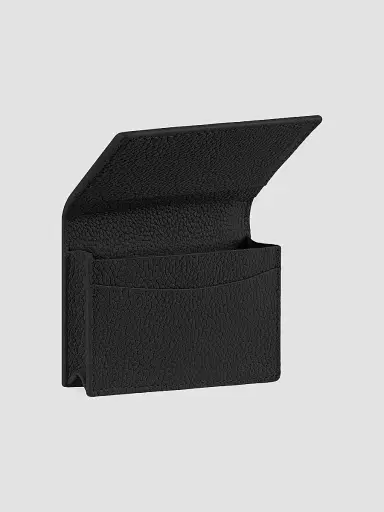 MAISON de SABRÉ Women's Leather Card Case - Black Caviar | Thumbnail 4 MAISON de SABRÉ Women's Leather Card Case - Black Caviar | Thumbnail 4