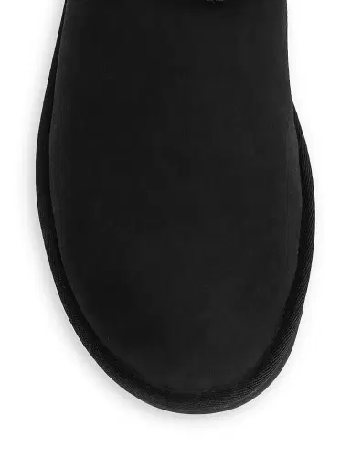 UGG Men's Classic Heritage Suede & Shearling Classic Mini Bomber Boots - Black - Size 13 | Thumbnail 4 UGG Men's Classic Heritage Suede & Shearling Classic Mini Bomber Boots - Black - Size 13 | Thumbnail 4
