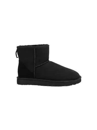 UGG Men's Classic Heritage Suede & Shearling Classic Mini Bomber Boots - Black - Size 13 | Thumbnail 1 UGG Men's Classic Heritage Suede & Shearling Classic Mini Bomber Boots - Black - Size 13 | Thumbnail 1