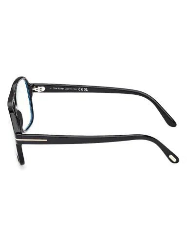 TOM FORD Men's Navigator 58MM Blue Block Glasses - Shiny Black | Thumbnail 3 TOM FORD Men's Navigator 58MM Blue Block Glasses - Shiny Black | Thumbnail 3
