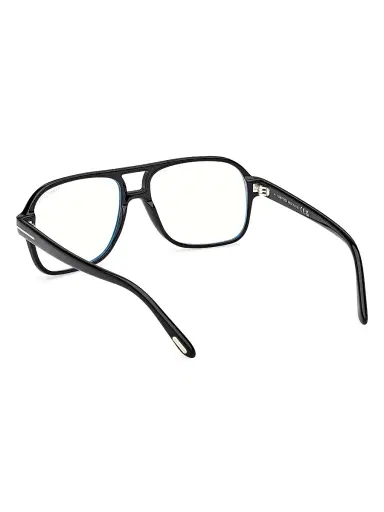 TOM FORD Men's Navigator 58MM Blue Block Glasses - Shiny Black | Thumbnail 4 TOM FORD Men's Navigator 58MM Blue Block Glasses - Shiny Black | Thumbnail 4