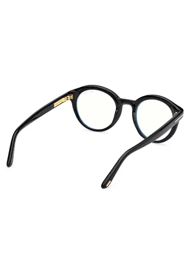 Tom Ford Men's 50MM Round Optical Eyeglasses - Shiny Black | Thumbnail 6 Tom Ford Men's 50MM Round Optical Eyeglasses - Shiny Black | Thumbnail 6