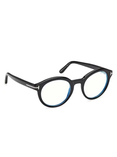 Tom Ford Men's 50MM Round Optical Eyeglasses - Shiny Black | Thumbnail 8 Tom Ford Men's 50MM Round Optical Eyeglasses - Shiny Black | Thumbnail 8