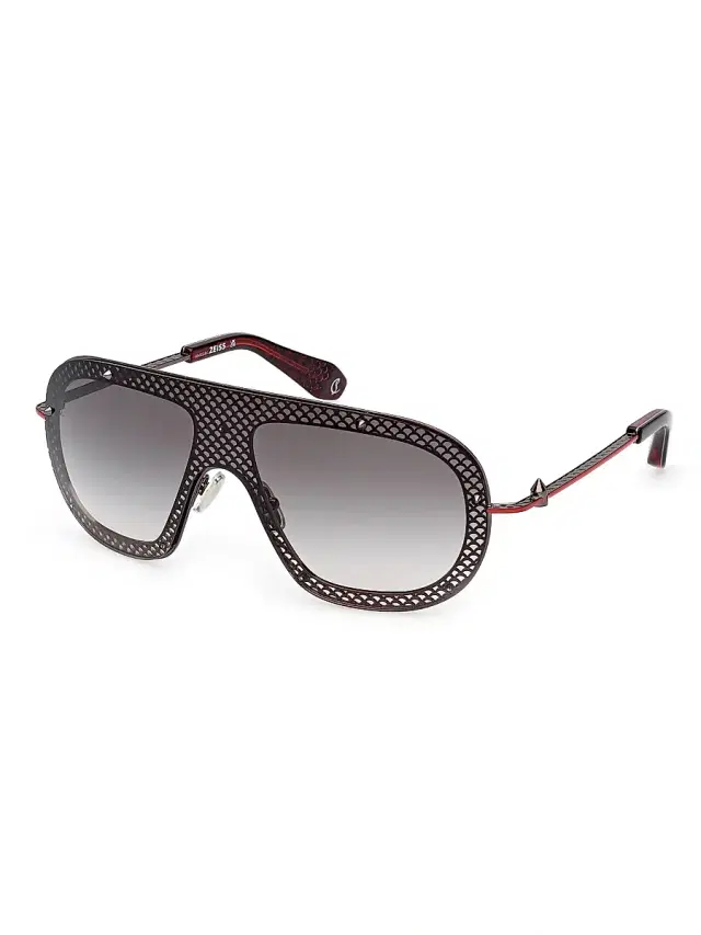 Men's Aviator Sunglasses - Black Red Black Men's Aviator Sunglasses - Black Red Black