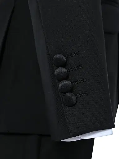 Moustache Baby Boy's, Little Boys & Boy's Shawl Lapel Wool Suit - Black | Thumbnail 8 Moustache Baby Boy's, Little Boys & Boy's Shawl Lapel Wool Suit - Black | Thumbnail 8