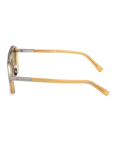 ZEGNA Men's 51MM Oval Sunglasses - Amber Green | Thumbnail 3 ZEGNA Men's 51MM Oval Sunglasses - Amber Green | Thumbnail 3