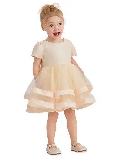 Tulleen Baby Girl's & Little Girl's Suttona Dress - Champagne 36 Months | Thumbnail 3 Tulleen Baby Girl's & Little Girl's Suttona Dress - Champagne 36 Months | Thumbnail 3