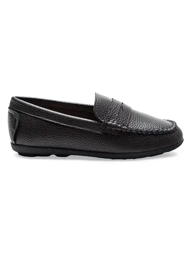 Moustache Faux Leather Penny Loafers - Brown 4 (Child) | Thumbnail 1 Moustache Faux Leather Penny Loafers - Brown 4 (Child) | Thumbnail 1