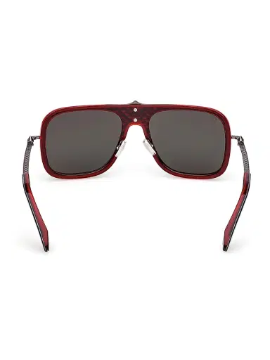 Christian Louboutin Men's 58MM Rectangular Sunglasses - Black Red Black | Thumbnail 5 Christian Louboutin Men's 58MM Rectangular Sunglasses - Black Red Black | Thumbnail 5