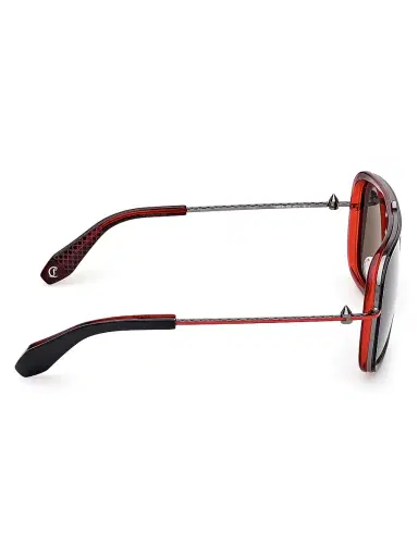 Christian Louboutin Men's 58MM Rectangular Sunglasses - Black Red Black | Thumbnail 7 Christian Louboutin Men's 58MM Rectangular Sunglasses - Black Red Black | Thumbnail 7