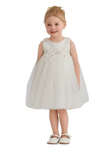 Tulleen Baby Girl's Zinara Dress - White 24 Months | Thumbnail 3 Tulleen Baby Girl's Zinara Dress - White 24 Months | Thumbnail 3