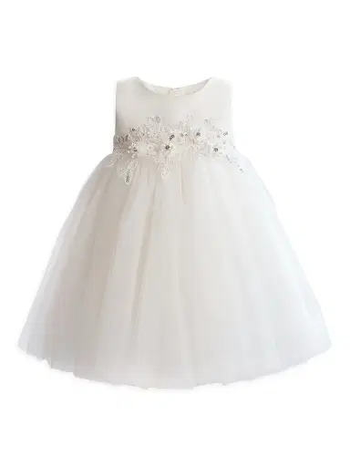 Tulleen Baby Girl's Zinara Dress - White 24 Months | Thumbnail 1 Tulleen Baby Girl's Zinara Dress - White 24 Months | Thumbnail 1