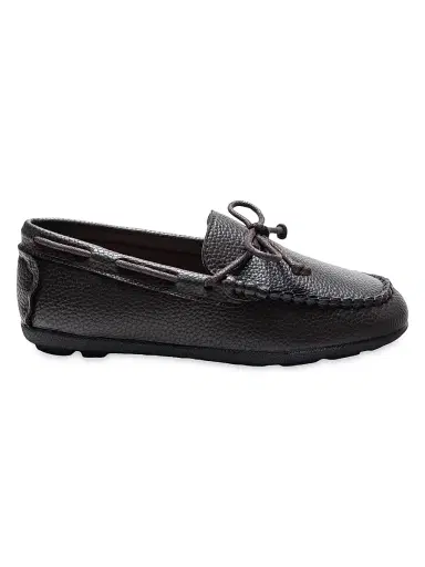 Moustache Leather Moccasin Loafers - Brown 4 (Child) | Thumbnail 1 Moustache Leather Moccasin Loafers - Brown 4 (Child) | Thumbnail 1