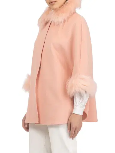 Gorski Women's Select Wool Coats with Select Lamb Collar and Cuffs | Thumbnail 3 Gorski Women's Select Wool Coats with Select Lamb Collar and Cuffs | Thumbnail 3
