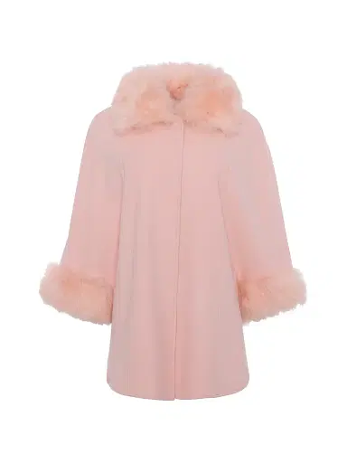Gorski Women's Select Wool Coats with Select Lamb Collar and Cuffs | Thumbnail 1 Gorski Women's Select Wool Coats with Select Lamb Collar and Cuffs | Thumbnail 1