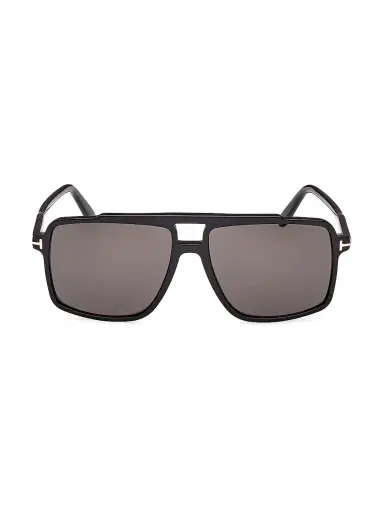 Tom Ford Men's Kemp 59MM Acetate Sunglasses - Black Black | Thumbnail 2 Tom Ford Men's Kemp 59MM Acetate Sunglasses - Black Black | Thumbnail 2