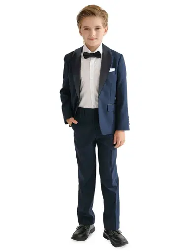 Moustache Baby Boy's, Little Boys & Boy's Shawl Lapel Wool Suit - Navy | Thumbnail 2 Moustache Baby Boy's, Little Boys & Boy's Shawl Lapel Wool Suit - Navy | Thumbnail 2