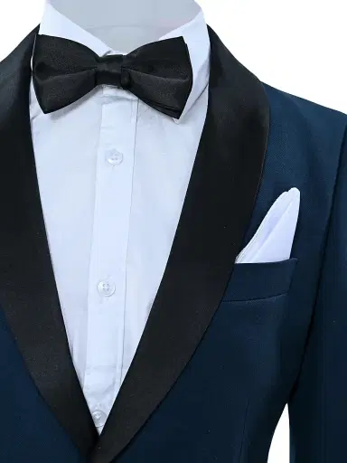 Moustache Baby Boy's, Little Boys & Boy's Shawl Lapel Wool Suit - Navy | Thumbnail 5 Moustache Baby Boy's, Little Boys & Boy's Shawl Lapel Wool Suit - Navy | Thumbnail 5