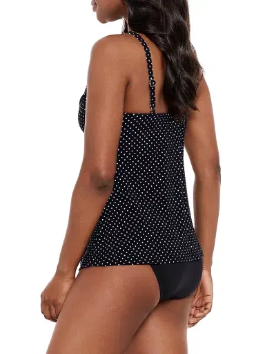 Miraclesuit Swim Women's Pin Point Love Knot Polka Dot Tankini Top | Thumbnail 3 Miraclesuit Swim Women's Pin Point Love Knot Polka Dot Tankini Top | Thumbnail 3
