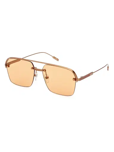 Zegna Men's 57MM Plastic Aviator Sunglasses - Matte Orange | Thumbnail 1 Zegna Men's 57MM Plastic Aviator Sunglasses - Matte Orange | Thumbnail 1